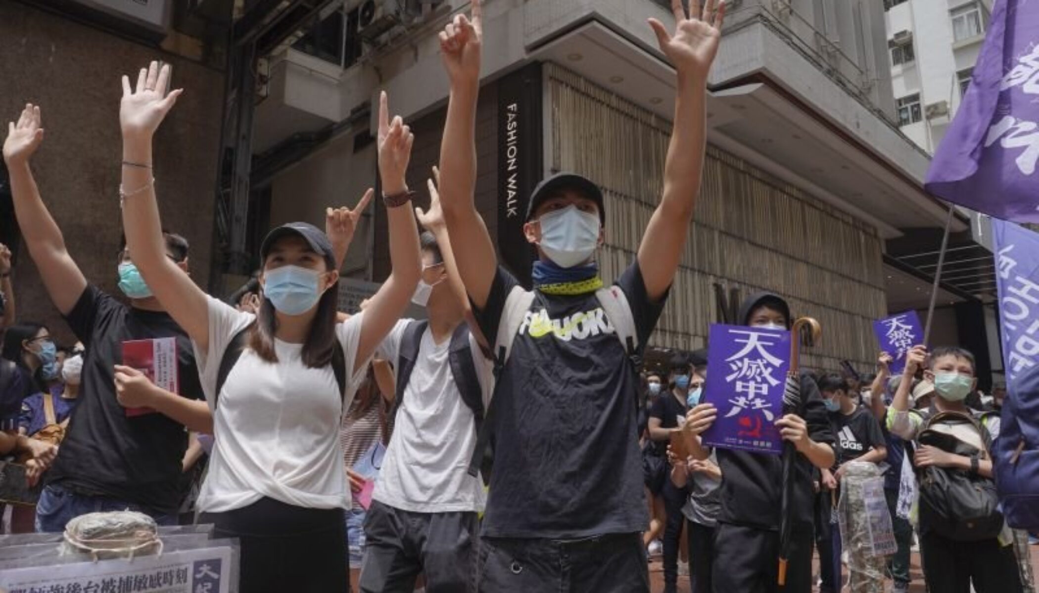 Protests flare up in Hong Kong over China’s security law plan